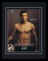 David Beckham 2006 Got Milk Mustache Framed 11x14 ORIGINAL Advertisement - £27.65 GBP