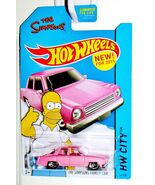 Hot Wheels 2015 HW City The Simpsons Family Car 56/250, Pink - $32.66