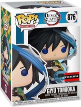 Giyu Tomioka DEMON SLAYER Funko Pop 876 AAA Anime EXCLUSIVE w/ Protector manga - £19.07 GBP