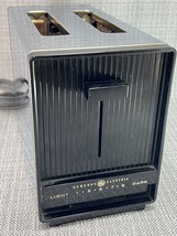 Vintage GE 2 Slice Toaster General Electric A217T 1000 Watt Chrome &amp; Brown - $14.95