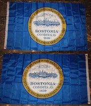 3X5 City Of Boston Massachusetts 2 Faced 2-Ply Wind Resistant Flag 3X5Ft - £17.99 GBP