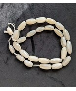 White Oblong Stone Beads for Jewelry Making Crafts Jeweler Necklace Brac... - €12,25 EUR