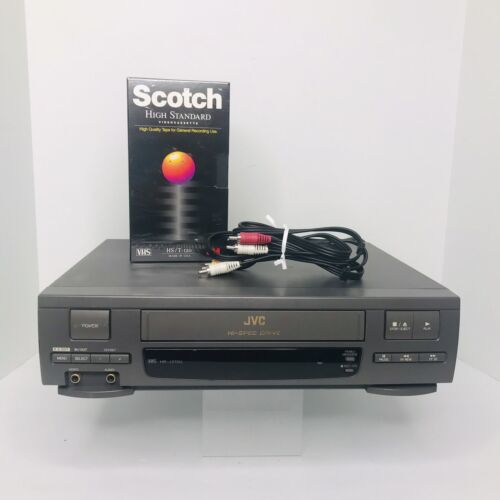 JVC HI-Spec Drive HR-J210U VCR VHS Player Recorder Tested Working W/ Cables Tape - $44.45