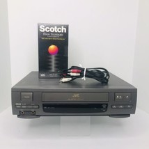 JVC HI-Spec Drive HR-J210U VCR VHS Player Recorder Tested Working W/ Cables Tape - £35.22 GBP