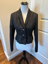 YUMI Black Peplum Blazer SZ 6/8 - £37.99 GBP