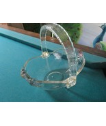 Glass basket decorated with flowers with touches of pink light color [130L] - $63.62 CAD