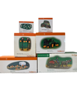 Dept 56 Halloween Accessories Gothic Lamps Pumpkins Horse Drawn Hearse l... - $2,625.87 MXN