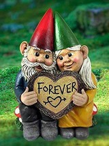 Ebros Whimsical Mr and Mrs Gnome &#39;Forever Love Struck&#39; Couple Statue 6.25&quot; Tall - £21.22 GBP