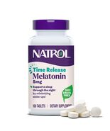 BestBy04/27 Natrol Melatonin 5mg Time Release Sleep Aid 100 Tablets - $95.14 MXN