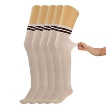 AWS/American Made 5 pairs Over Knee Thigh Socks Knee-High Warm Stocking Women Bo - £18.85 GBP