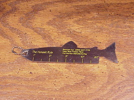 Novelty Advertising Dishonest Fishing Ruler Keychain, Bennett Industries  - £5.53 GBP