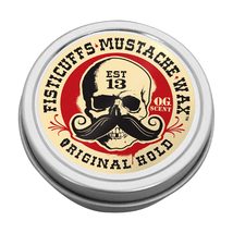 Fisticuffs Mustache Wax, Original Hold Beeswax Argan Oil Jojoba 1 Oz. Ro... - $12.00