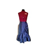 Eliza J Florence Wrap Skirt Blue Women Ruffle Size 14 - $62.38