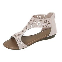 Color: Cream,Size: 9 - Crazy Daisies Summer Sandals - $40.49