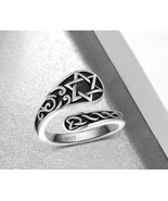Star of David sterling silver spoon ring - $28.52 CAD
