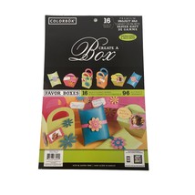 Colorbok Create a Box Party Favor Boxes Self Closing with Accent Ornaments - £6.34 GBP