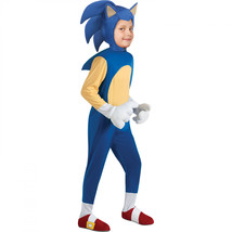 Sonic The Hedgehog Full Body Deluxe Kid&#39;s Costume Blue - £37.94 GBP