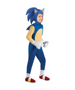 Sonic The Hedgehog Full Body Deluxe Kid&#39;s Costume Blue - £37.91 GBP