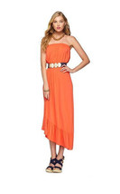 Lilly Pulitzer Dress Meridian Strapless Stretch Jersey Orange Womens Siz... - £24.65 GBP