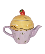 Home Essentials and Beyond Yummy Collection Cupcake Teapot Ceramic - £10.98 GBP