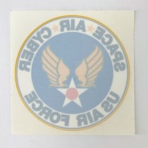 U.S.A.F. US Air Force Space Air Cyber Command Sticker Decal 3 1/2" x 3 1/2" - $14.22