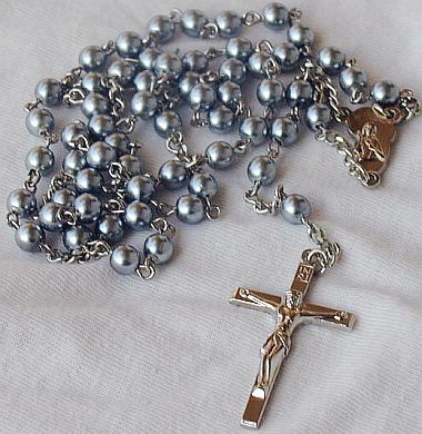 Gray pearls Rosary