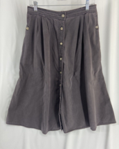 Vintage Cabin Creek Petite Womens Denim Buttun Down Skirt Size 16 - £9.75 GBP