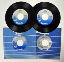 4x HUEY LEWIS &amp; The NEWS 45rpm 7&quot; Singles HEART OF ROCK/NEW DRUG/POWER O... - £15.53 GBP
