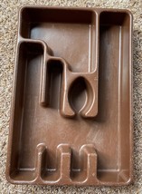 Vintage Rubbermaid Silverware Tray - Brown - 2921 - £7.60 GBP