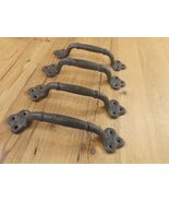 4 Rustic Cast Iron Antique Style Restore Barn Handles Gate Pull Door Handle - $606.96 MXN