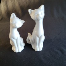 VTG Otagiri SIAMESE CAT Pair White Porcelain Figurines Set of 2 Japan Figurine - $24.74