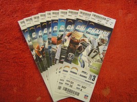 NFL 2014 San Diego Chargers Pre-Season &amp; Regular Season Full Unused Tick... - £2.35 GBP