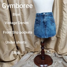 Gymboree Vintage Blue Slip Pockets Skirt Size 3 - £6.39 GBP