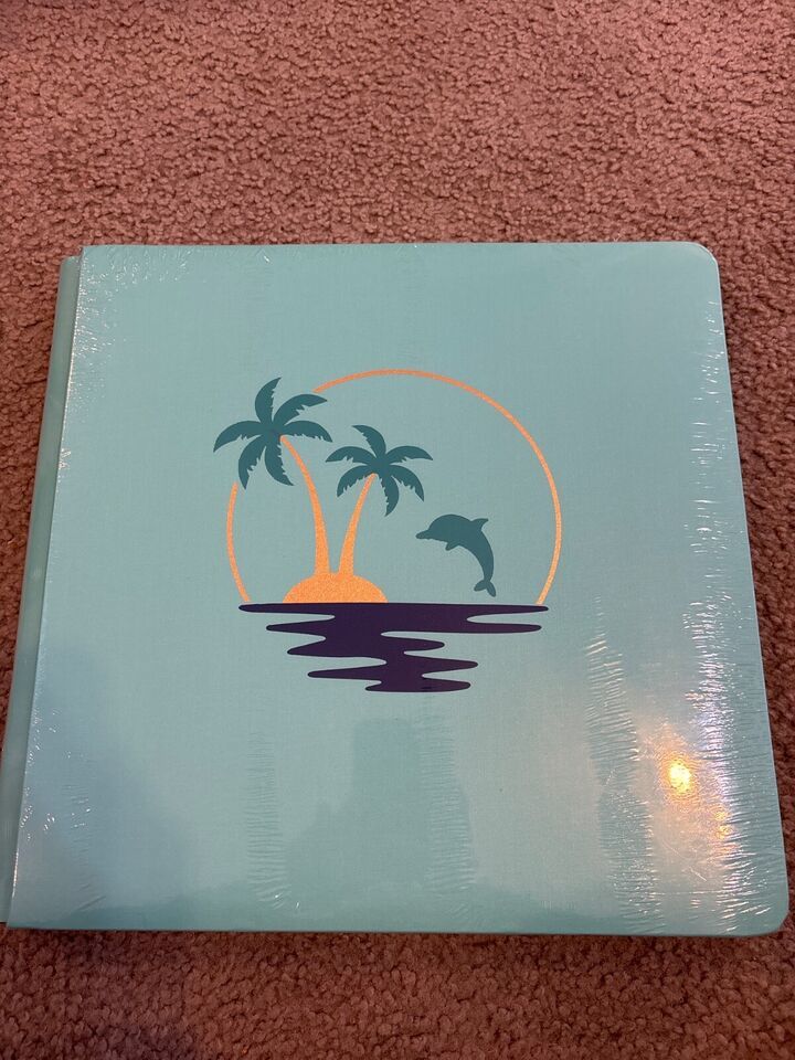 NEW Creative Memories Scrapbook Foiled Album Cover &quot;Sun Soaked&quot; 12x12 Teal - $35.25