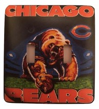 Chicago Bears Double Toggle Metal Switch Plate NFL - £7.27 GBP