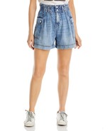 [BLANKNYC] Women&#39;s Paperbag Whisker Wash Denim High-Waist Shorts B4HP - $39.95