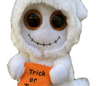 Ty Beanie Boos White  Mist the Ghost Plush Doll 7&quot;  With Treat Bag Orang... - $13.52