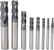 High Quality CNC End Mill Set Carbide Tungsten Steel 4 Fultes Milling Cutter - £38.29 GBP