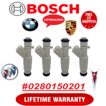 Upgraded Oem Bosch x4 4 Hole Iv Gen Fuel Injectors For 82-91 Bmw Buick Pontiac - £118.36 GBP