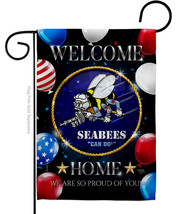 Welcome Home Seabee - Impressions Decorative Garden Flag G158632-BO - £17.15 GBP