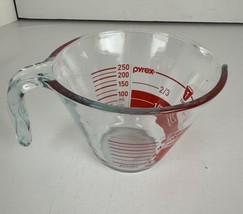 Pyrex One Cup Reverse Reading Measuring Cup Large Rim Spout 3.75 x 5 In. Handle - £8.28 GBP
