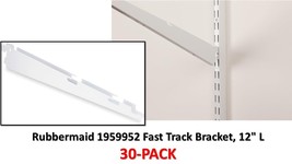 Rubbermaid 1959952 Fast Track Bracket, 12&quot; L 30-PACK - $117.81