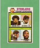  1979 Topps Pittsburgh Steelers Team Leaders Steelers  - $4.99