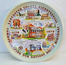 Lancaster County Bicentennial Commemorative Tin/Tray 13&quot; Pennsylvania - 1776 - £9.50 GBP