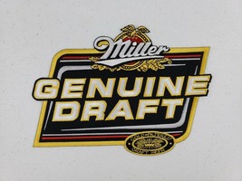 Miller Genuine Draft Beer MGD Logo Driver Uniform Jacket X LARGE 8&quot; x 6&quot;... - £15.66 GBP