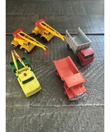 Vintage Matchbox Lensey Lot of 5 Trucks Jumbo Crane Dump Truck 1960s-197... - $565.28 MXN