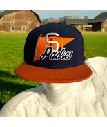 San Diego Padres Vintage Snapback Hat RARE Cooperstown 9fifty Navy Orange - $67.90 CAD