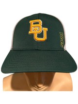 Fan Favorite Brand, Baylor 1845, mesh green &amp; white stretch one size fit... - $141.98 MXN