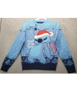 Disney Sweater Men Small Multicolor Christmas Stitch Graphic Oversized C... - $40.22 CAD