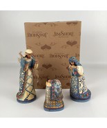 Jim Shore 2007 Nativity Saviour Is Born Jesus Mary Joseph Blue Figurines... - £119.42 GBP